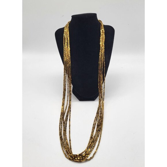 Mignonne Gavigan Jewelry - Mignonne Gavigan Luna Layering Long Necklace Gold Plated Beaded Anthropologie